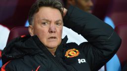 BIRMINGHAM, ENGLAND - DECEMBER 20:  Manager Louis van Gaal of Manchester United looks on during the Barclays Premier League match between Aston Villa and Manchester United at Villa Park on December 20, 2014 in Birmingham, England.  (Photo by Michael Regan/Getty Images)