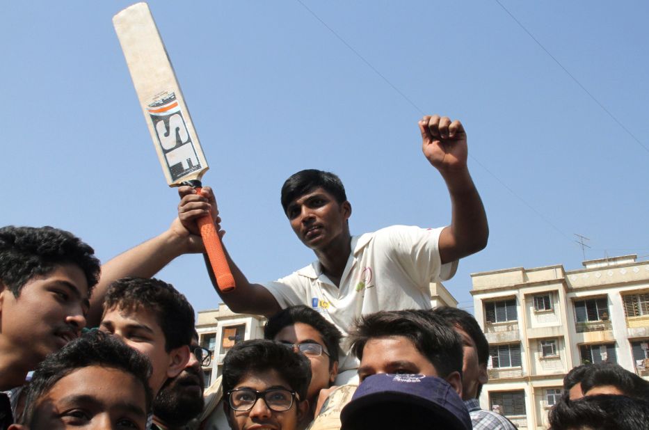 Pranav was hailed by his teammates, the world's media and India's most famous cricketing son.