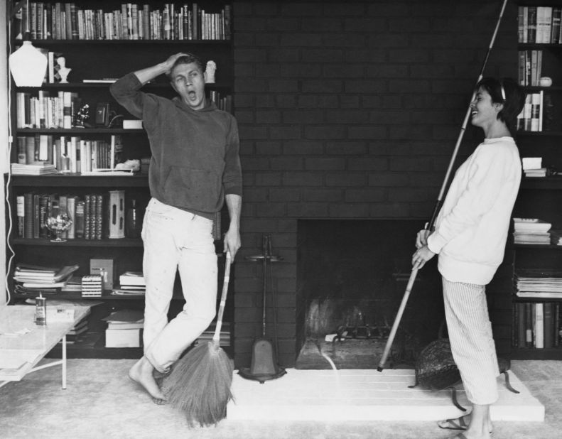 According to British GQ Editor-in-Chief Dylan Jones, the key to dressing like a male style icon is to "look effortlessly cool, as though you haven't tried too hard." Steve McQueen (seen here with his first wife, Neile Adams) had that down pat. 