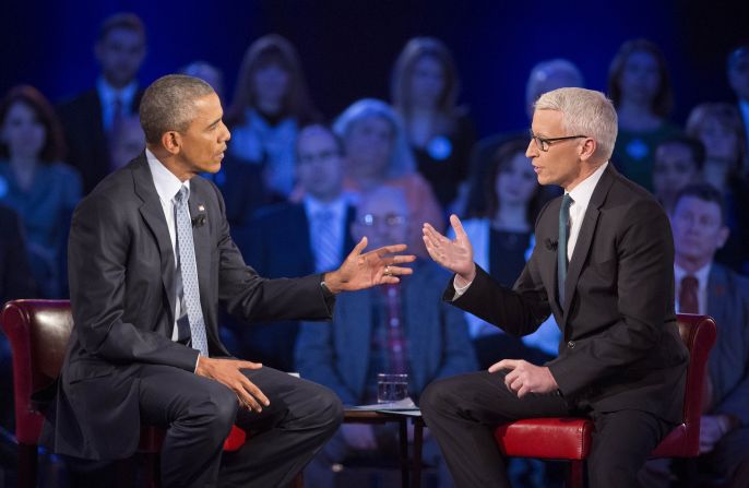 Obama said he sees two sides of the gun issue. In Chicago, where gun crime is a serious issue, it's sometimes cheaper for young Americans to get a gun than a book, he said. But he noted that when he and his wife were in Iowa on the 2008 campaign trail, she said that if she lived in a farm house with a far away sheriff's department and easy access to the house from the highway: " 'I'd want to have a shotgun or a rifle to make sure I was protected and my family was protected,' " Obama said. "And she's absolutely right."