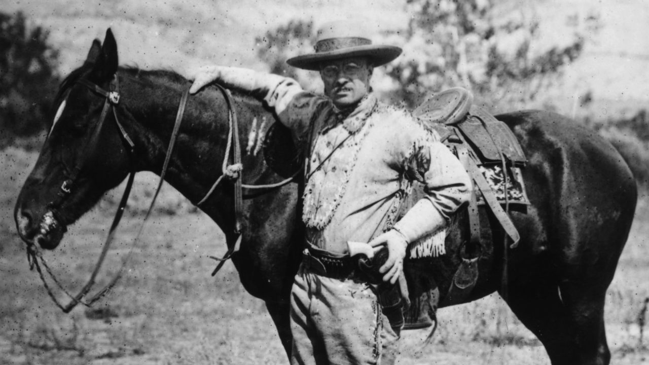 Roosevelt during a visit to the Badlands of Dakota after the death of his first wife.