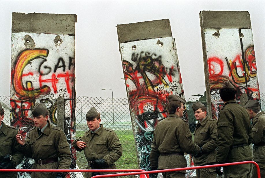 East German border guards demolish a section of the Berlin wall in order to open a new crossing point between East and West Berlin at the border line near the Potsdamer Square on November 11, 1989. Mielke was arrested and the Stasi disintegrated as furious protestors stormed its offices across the country. BFC's days as a powerhouse club were over.