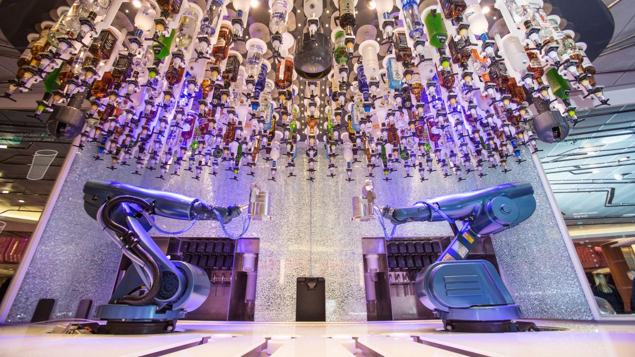 Quantum of the Seas with have its own Bionic Bar, featuring robot bartenders.
