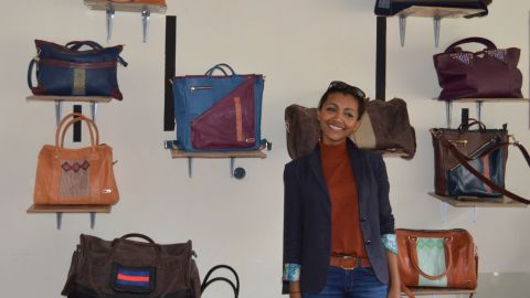 Abai Shculze, founder of Ethiopian accessories brand Zaaf