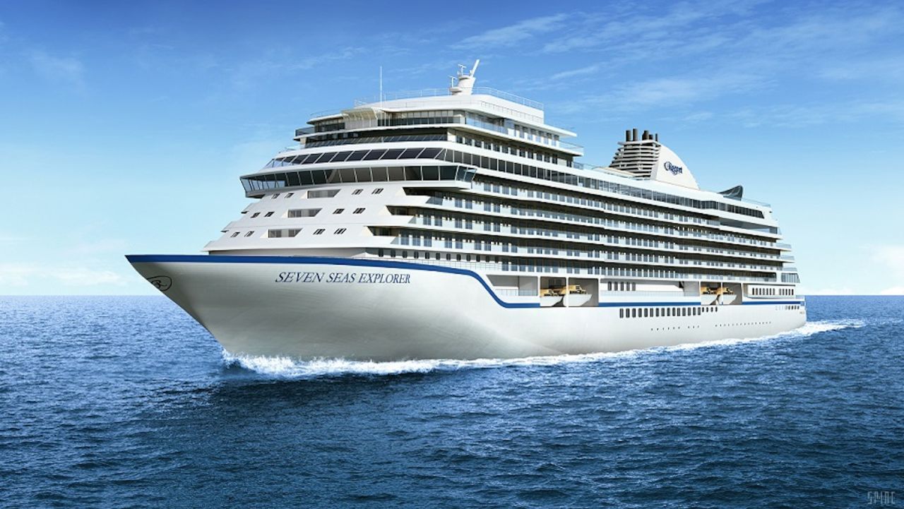 Regent's Seven Seas Explorer will carry just 750 passengers. An all-balcony luxury cruise ship, it's due to start sailing in in July 2016. 