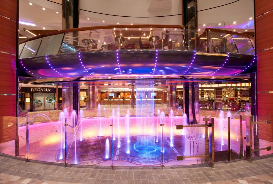 Royal Caribbean has made it OK to get drunk in an elevator. The Rising Tide Bar, available on Oasis of the Seas and Allure of the Seas, is a 32-seat cocktail joint that moves between floors. 