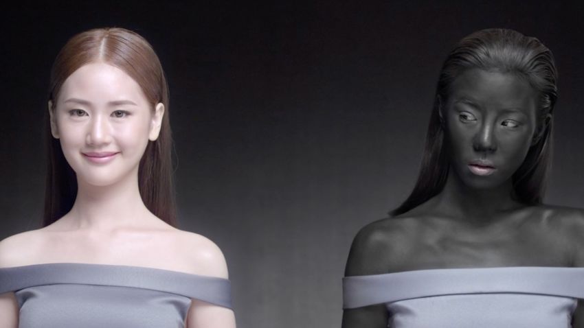 A new Thai beauty ad has drawn backlash after suggesting "Just being white, you will win."