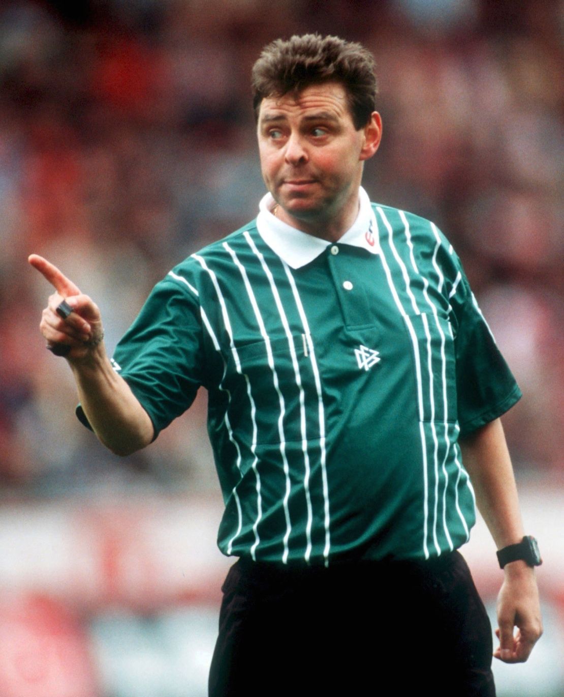Bernd Heynemann was an international referee who officiated in both East Germany and then the united country.