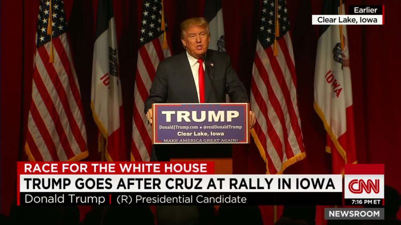 In Iowa, Trump Intensifies ‘birther’ Attack On Cruz | CNN Politics