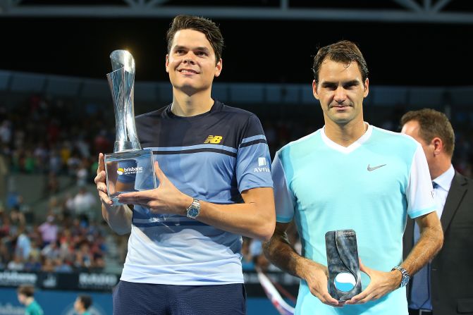 Raonic was avenging defeat to Federer in last year's final in Brisbane.