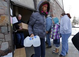 The city is now issuing bottled water to Flint residents.