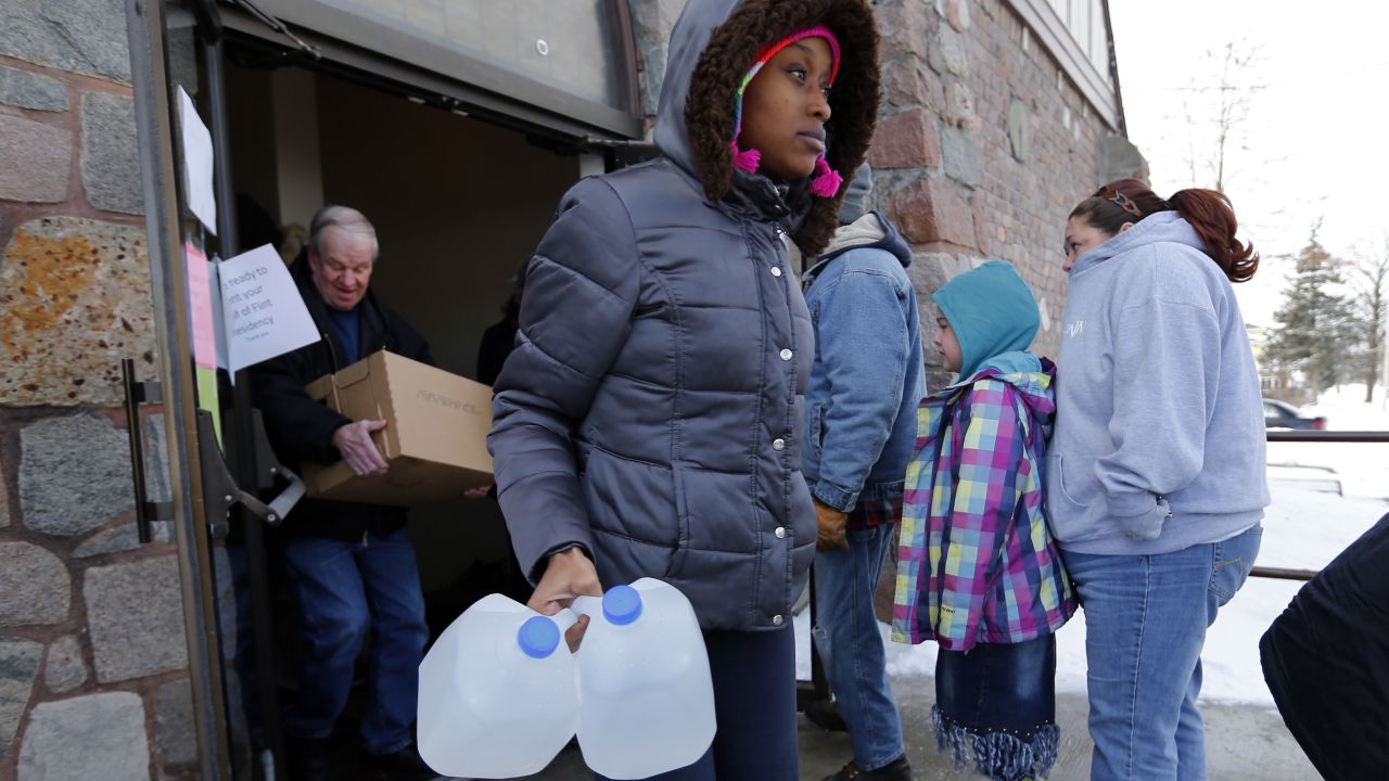The city is now issuing bottled water to Flint residents.