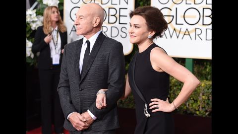 Patrick Stewart and his wife, Sunny Ozell