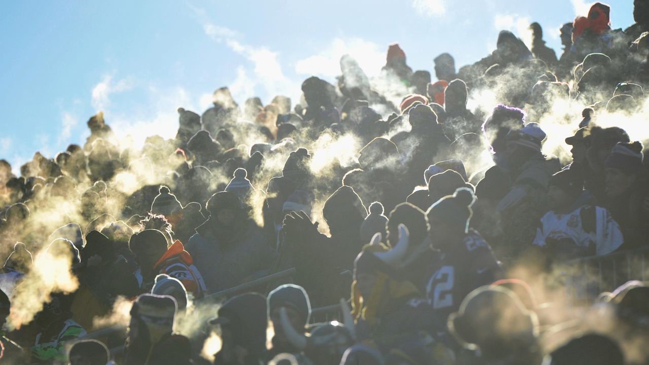 Seahawks-Vikings wild card third-coldest game in NFL history