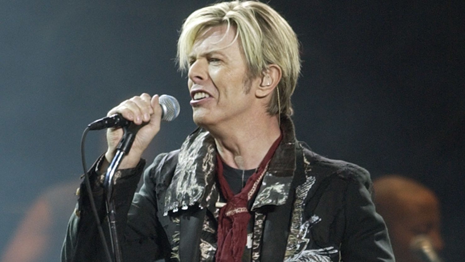 David Bowie performs at Madison Square Garden in New York on the "Reality" tour in 2003.