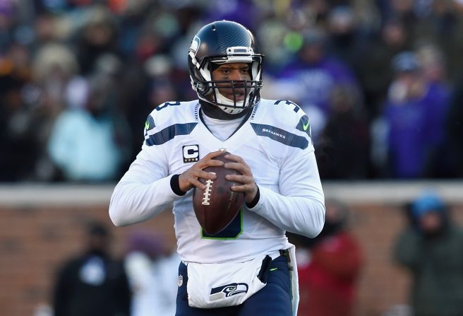 It's ironic that Wilson threw the most famous interception in NFL history -- the last-minute gaff which cost the Seattle Seahawks the 2015 Super Bowl -- because the 27-year-old three-time Pro Bowler plays virtually error-free. Though standing at just 5 foot 11 inches, Wilson was the top-rated NFL quarterback in 2015, and is second all-time, trailing only Aaron Rodgers.  