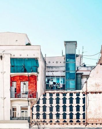 The Raval area of Barcelona has changed a lot over the years, says photographer and Instagrammer Nicanor Garcia (<a  target="_blank" target="_blank">@nicanorgarcia</a>), as displayed by this patchwork of architectural and building styles.