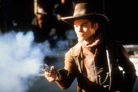 DiCaprio donned a cowboy hat and spurs for the 1995 Western "The Quick and the Dead."