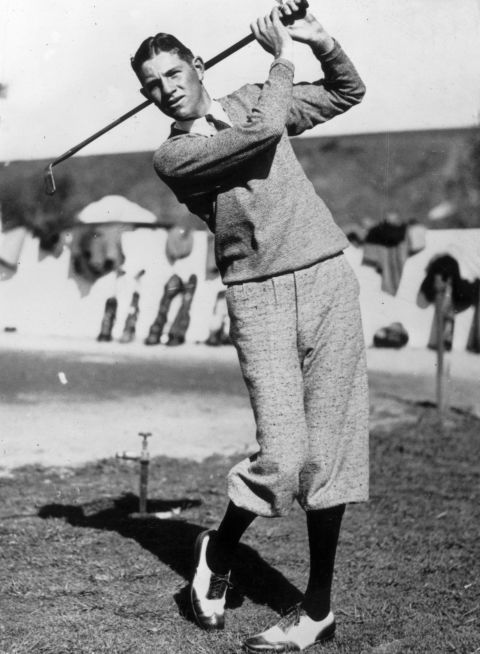 Horton Smith, pictured circa 1925, won 10 tournaments before he turned 22, when the PGA Tour was in its infancy and golf was a mixture of professional and amateur competitions.  