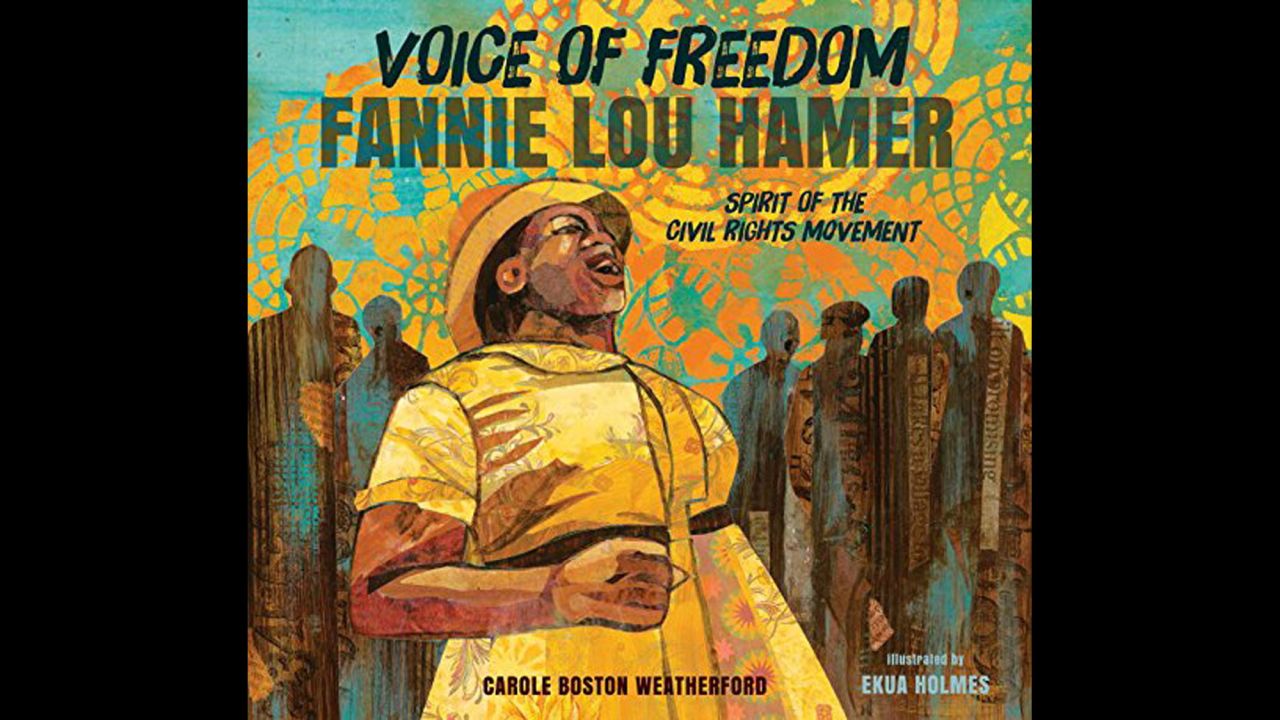 <strong>Coretta Scott King - John Steptoe New Talent Illustrator Award:</strong> "Voice of Freedom: Fannie Lou Hamer, Spirit of the Civil Rights Movement," illustrated by Ekua Holmes and written by Carole Boston Weatherford.