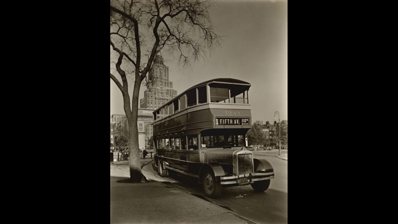 At the end of Washington Square, Abbott found a double-decker bus. She went on to become a famed architectural and scientific photographer. She passed away in 1991. <a href="http://cnnphotos.blogs.cnn.com/2013/11/17/the-unknown-berenice-abbott/" target="_blank">Read more: "The Unknown Berenice Abbott</a>"