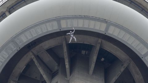 BASE jumper Fred Fugen, from Red Bull's Soul Flyers team, leaps from Toronto's 1,815-foot <a href="http://www.cnn.com/2013/10/03/world/cn-tower-fast-facts/">CN Tower </a>in May.