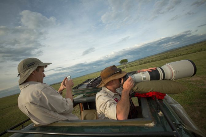 Andre Van Kets (left) and Carel Verhoef are the creators of the website HerdTracker, which the Ministry of Tourism has partnered with for this initiative. Last year HerdTracker captured the great wildebeest migration. 