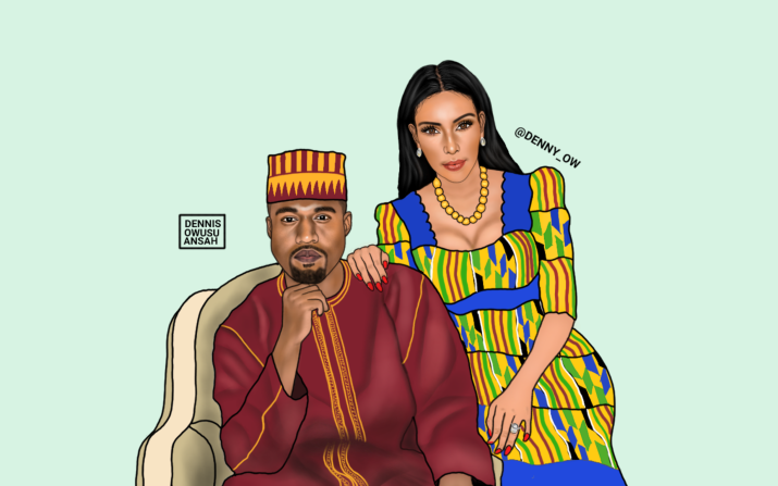 Dennis Owusu-Ansah is a New York-based Ghanaian artist whose pop art images are taking Instagram by storm. The artist told CNN "the piece I'm most proud of is the "Kanye West and Kim Kardashian" painting, because it was very challenging. I lost hope and almost gave up on that piece because it wasn't coming out as I expected. I worked on this painting for four days straight."