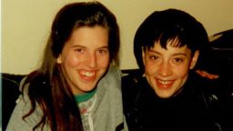 Victoria Maxwell, left, with a friend in 1991 two months before her first psychosis.