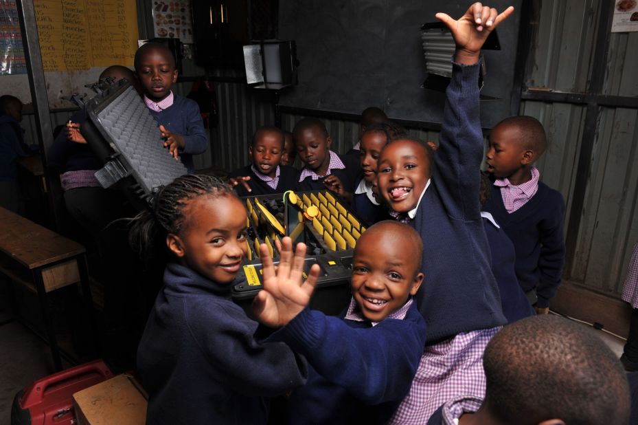 Light House Grace Academy in Kawangware, Nairobi, is one of the first schools to test out BRCK's "Kio Kit" -- a tough tablet designed to provide digital education to primary school children.
