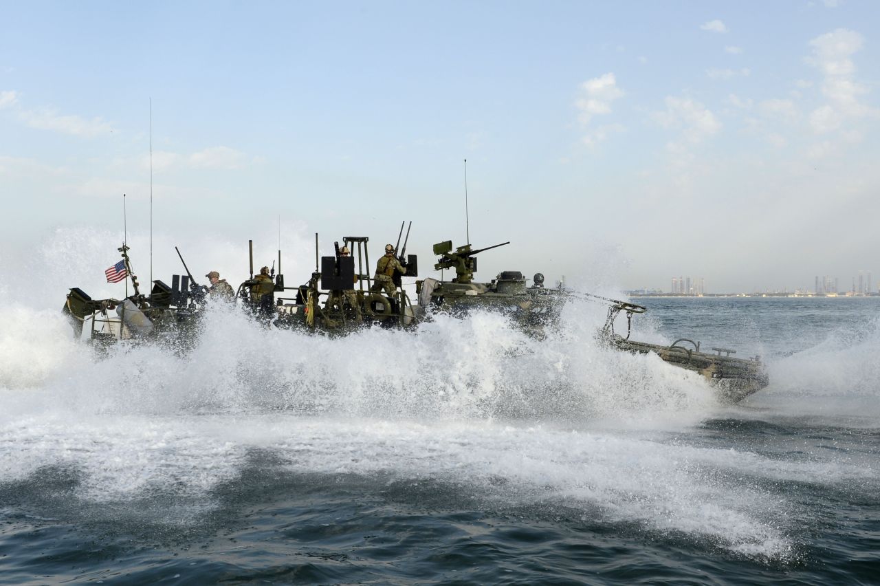 Sailors perform a stop while conducting patrol operations in February 2013.