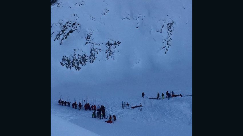 Instagram photo of avalanche in France