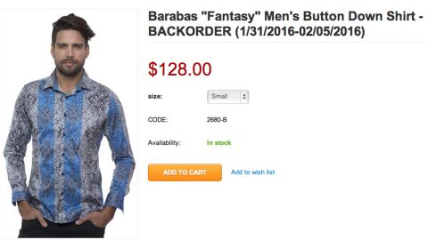 The "Fantasy" shirt, whose style was worn by El Chapo.