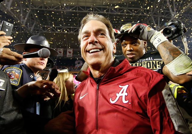 Saban -- who has won five championships, four as coach of the Crimson Tide -- emphasizes a system he calls "The Process," which focuses on mental toughness.