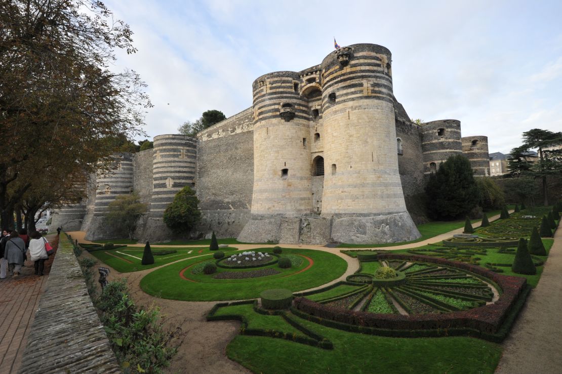 Chateau d'Angers, where the Apocalypse Tapestry is located. 