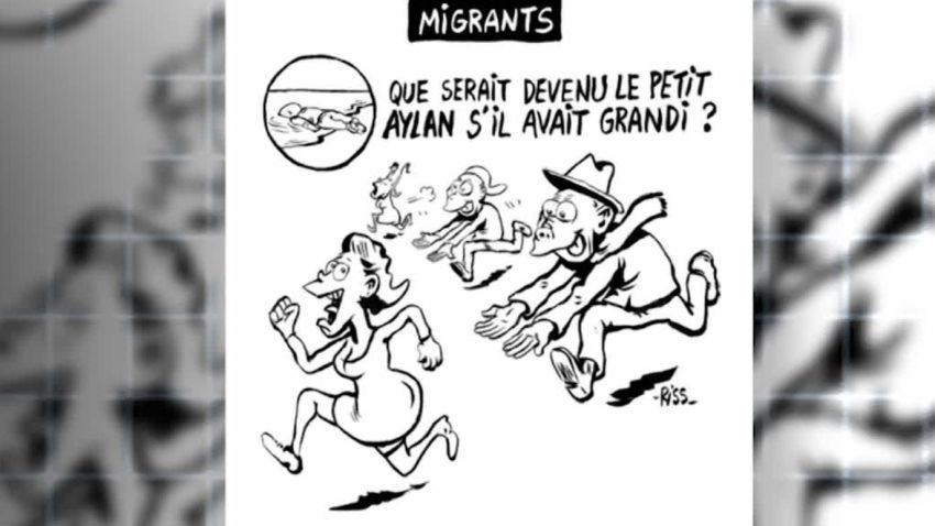 charlie hebdo cartoon on refugee crisis stirs controversy shubert _00001202.jpg