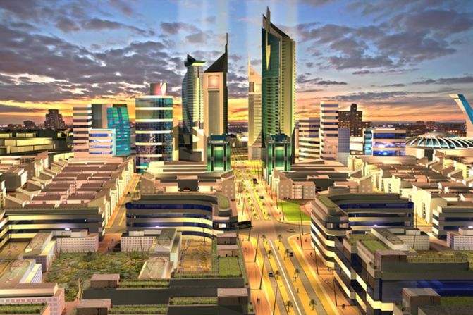 The much-hyped <a href="index.php?page=&url=http%3A%2F%2Fwww.konzacity.go.ke%2F" target="_blank" target="_blank">Konza Tech City</a> - or "Silicon Savannah" - is hoped to be a world-class hub of entrepreneurship.<br /><br />The $15 billion site, set in 5,000 acres to the south of Nairobi, will accommodate almost 200,000 people, complete with universities, research facilities, and IT centers.   