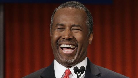 Carson promised this week he would "insinuate" himself into the conversation when needed. After a discussion between Rubio and Christie during the debate, Carson told moderator Neil Cavuto, "Neil I was mentioned too." Cavuto asked, "You were?" Carson quipped, "Yeah, he said everybody." On a more serious note, Carson noted the "divisiveness and the hatred" in today's society. "We have a war on virtually everything -- race wars, gender wars, income wars, religious wars, age wars. Every war you can imagine, we have people at each other's throat," he said. "And our strength is actually in our unity."