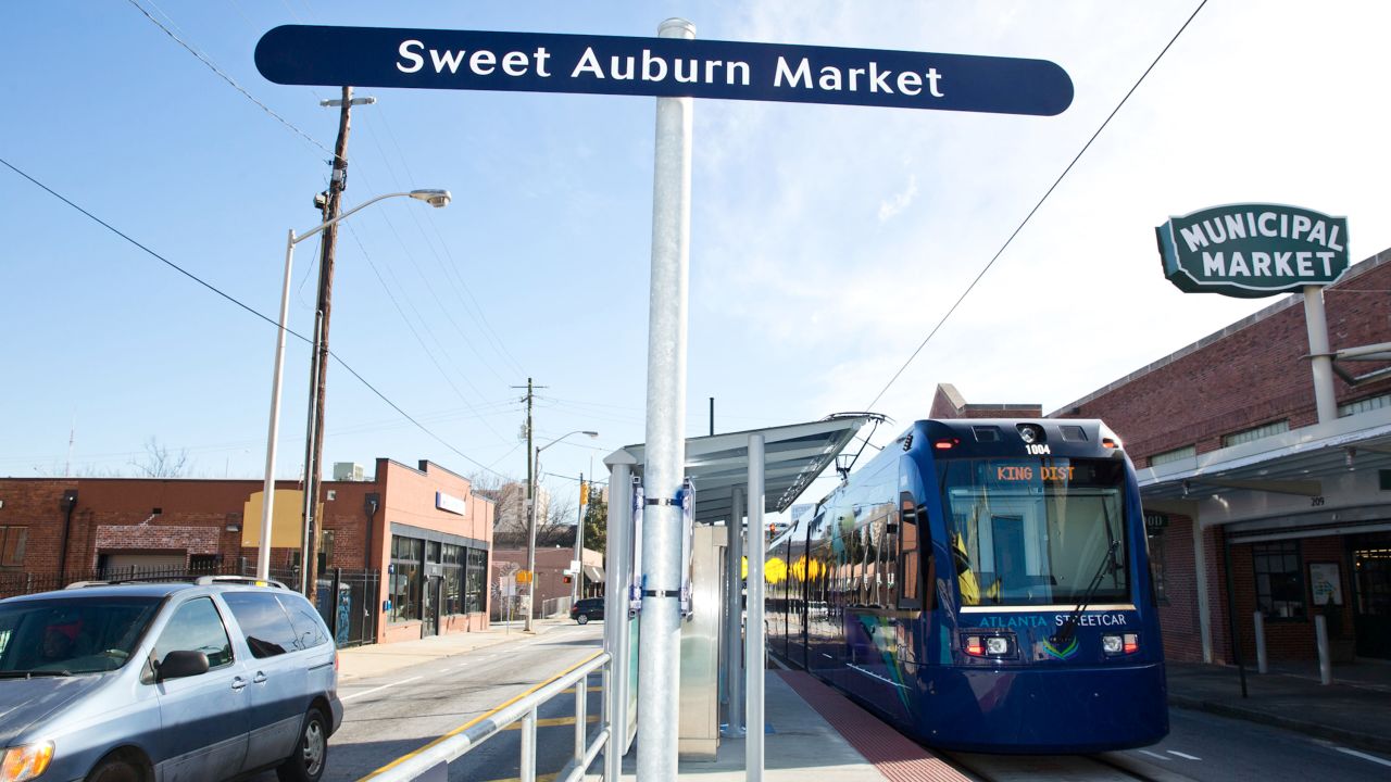 City officials hope a streetcar system that opened in late 2014 will bring new life to Sweet Auburn and Old Fourth Ward neighborhoods by creating a 2.7-mile loop between downtown hotels and convention centers to the King district, which includes the King Center, Ebenezer Baptist Church and Auburn  Avenue.