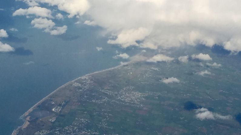 We flew from Paris to Marseilles, across to the Bay of Biscay, up the west coast of France to Mont-Saint-Michel and back to Paris. 