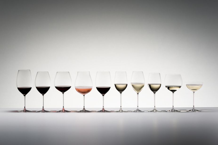 Glassware company Riedel tailors its gourmet collection (pictured above) to specific grape varieties.<br /> 