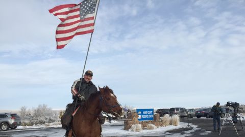 Dwayne Ehmer evokes a cavalryman.