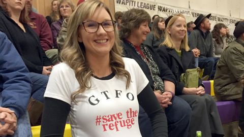 At a community meeting the past week, residents let their feelings known with words and a T-shirt.