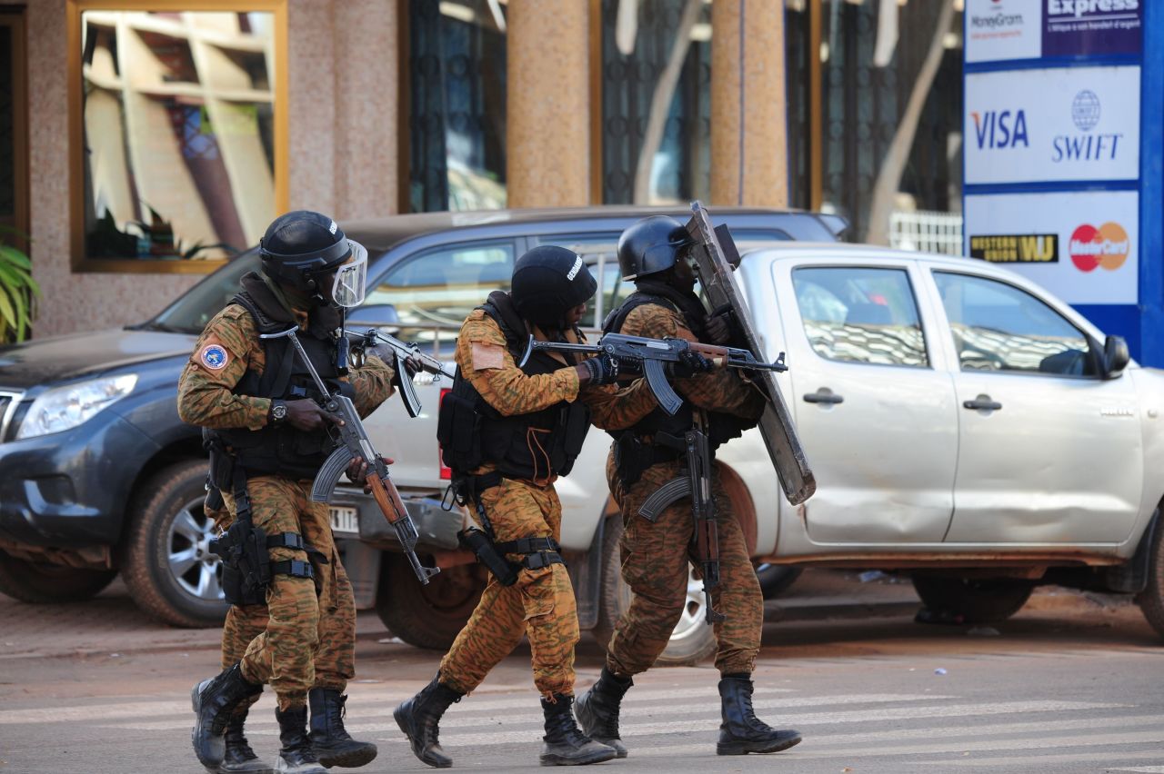 Special police forces conduct operations following the attack.