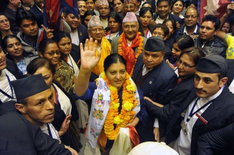 Bidhya Devi Bhandari is the first female President of Nepal. Nepal's parliament elected Bhandari in October 2015.