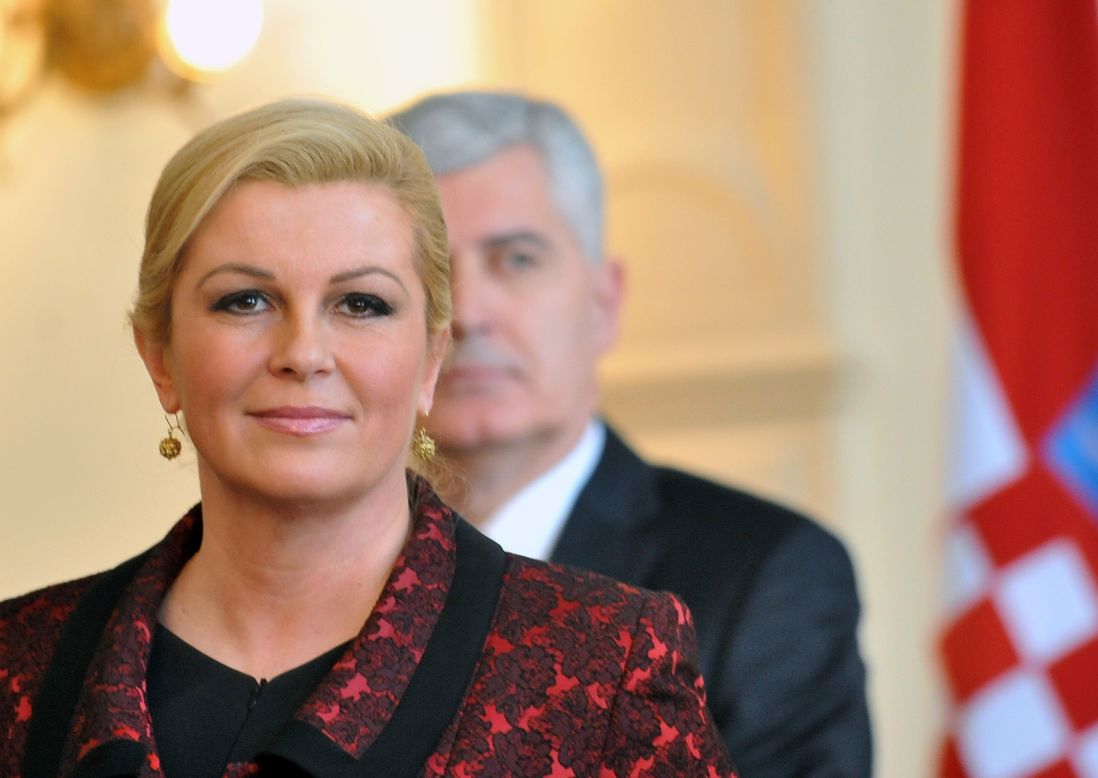 Kolinda Grabar-Kitarovic is the Croatian President. She is the first woman to hold the office.