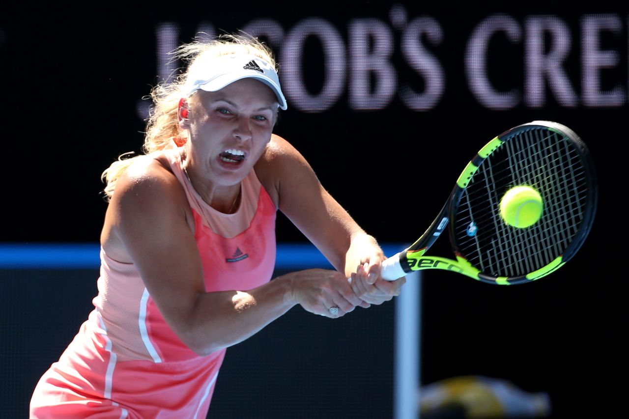 Former world No. 1 Caroline Wozniacki crashed out of the tennis season's opening grand slam after a shock defeat by Kazakhstan's Yulia Putintseva, ranked 58 places below the Dane. 