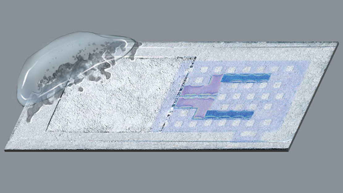 Smart chip starting to dissolve.