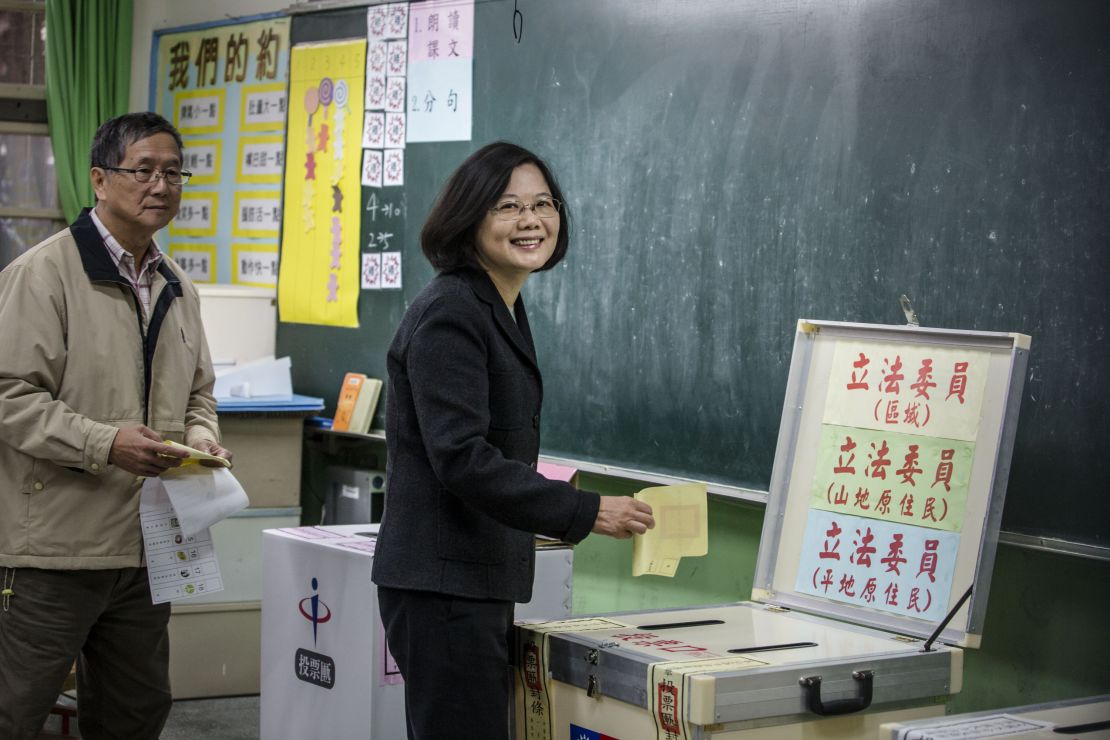 Taiwan's first female president