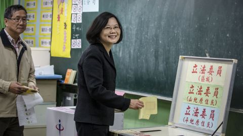 Taiwan's first female president